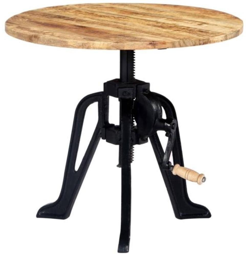 vidaXL Beistelltisch 60×(46-63) cm Massivholz Mango und Gusseisen 247915 Bild 1