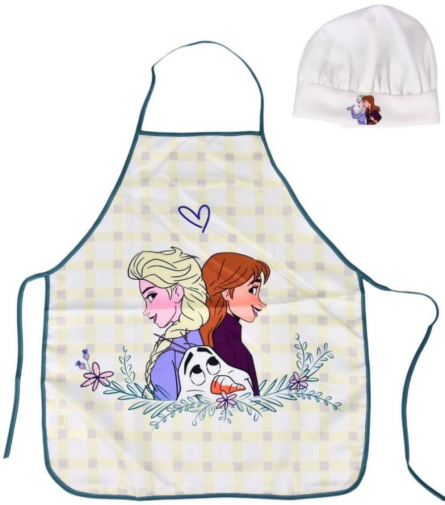 Disney Frozen Kochschürze Elsa, Anna & Olaf, (2-tlg), Kinder Koch-Set 2 tlg. Backschürze + Chefmütze Bild 1