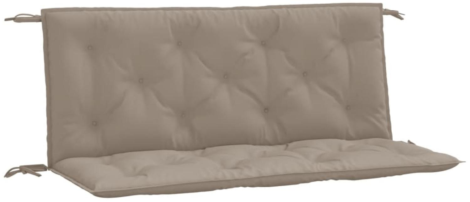 vidaXL Gartenbank-Auflagen 2 Stk. Taupe 120x50x7 cm Oxford-Gewebe 361686 Bild 1