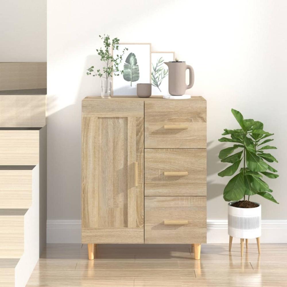 vidaXL Sideboard Sonoma-Eiche 69,5x34x90 cm Holzwerkstoff 812225 Bild 1