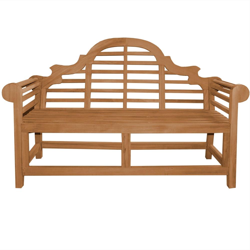 Marlborobank Caserta Teak Massivholz 150 cm Bild 1