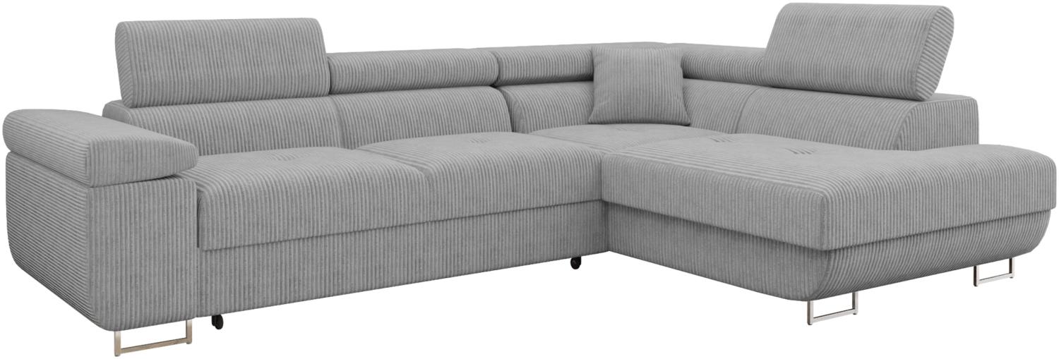 Ecksofa Torezio Cord (Farbe: Poso 110, Seite: Rechts) Bild 1