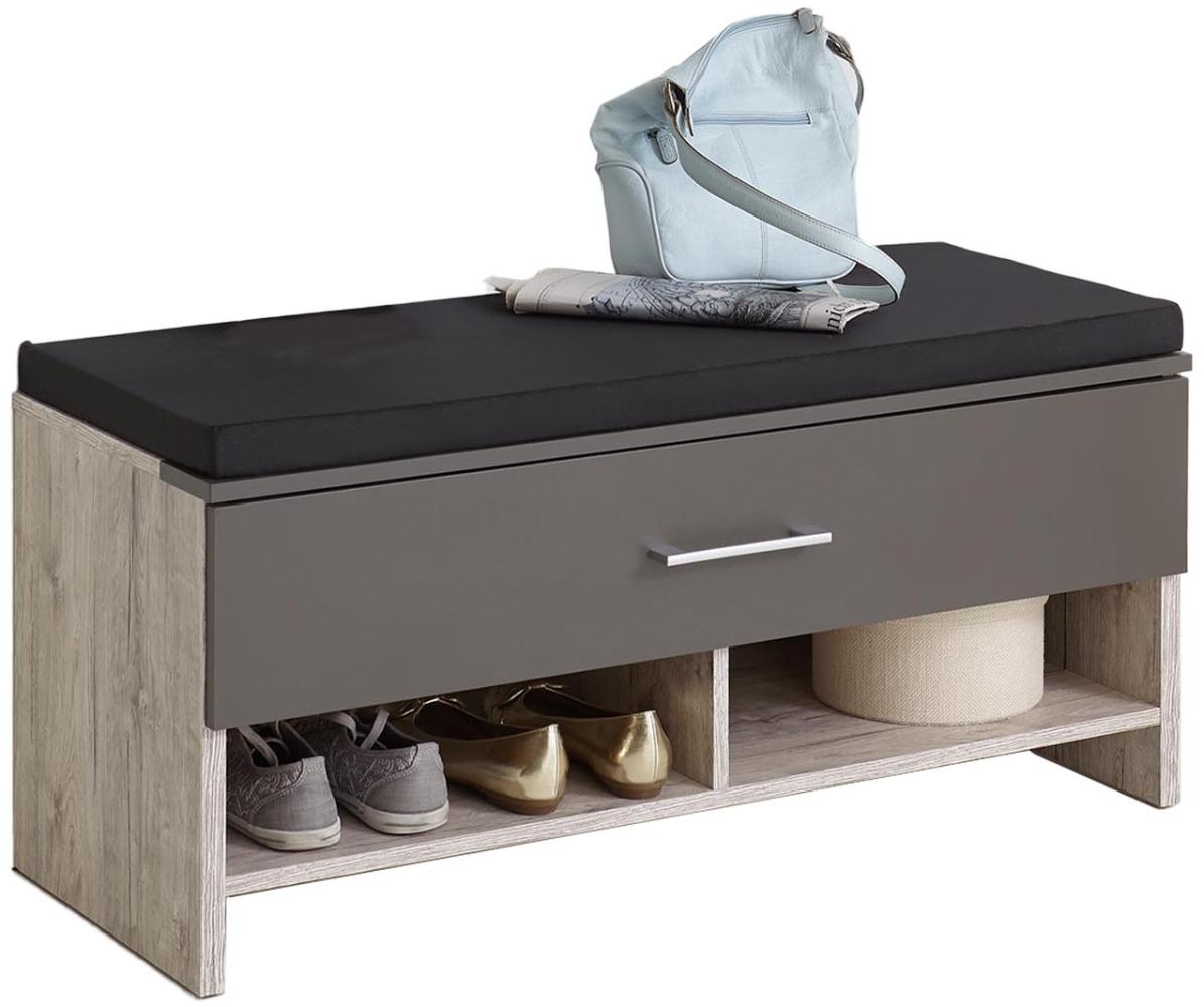 Garderoben-Set >Marijo< in Sandeiche Lava - 260 x 186 x 38 cm (BxHxT) Bild 1