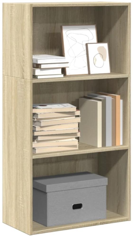 vidaXL Bücherregal Sonoma-Eiche 60x30x114 cm Holzwerkstoff 857901 Bild 1