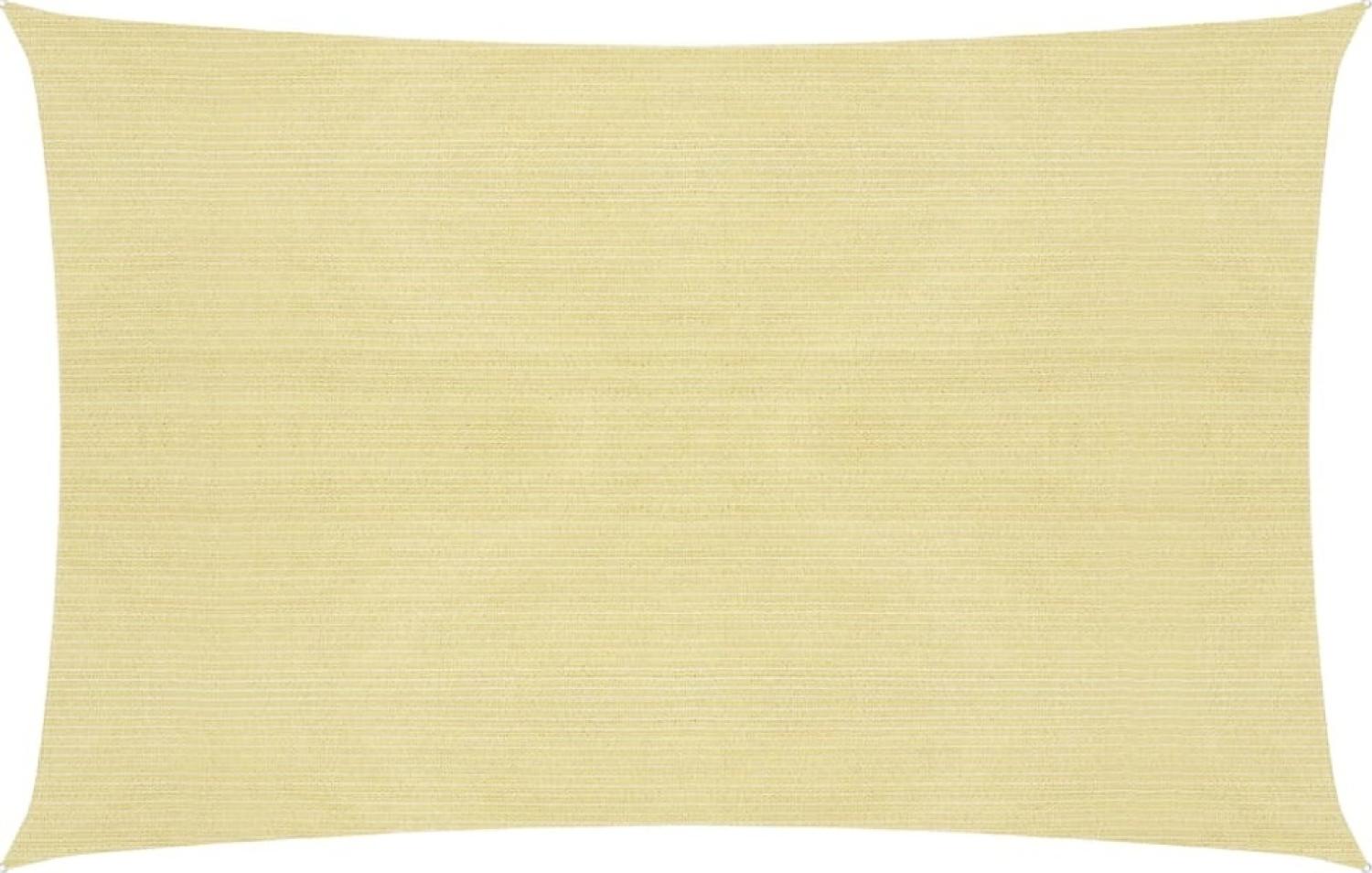 Sonnensegel 160 g/m² Beige 3,5x4,5 m HDPE Bild 1