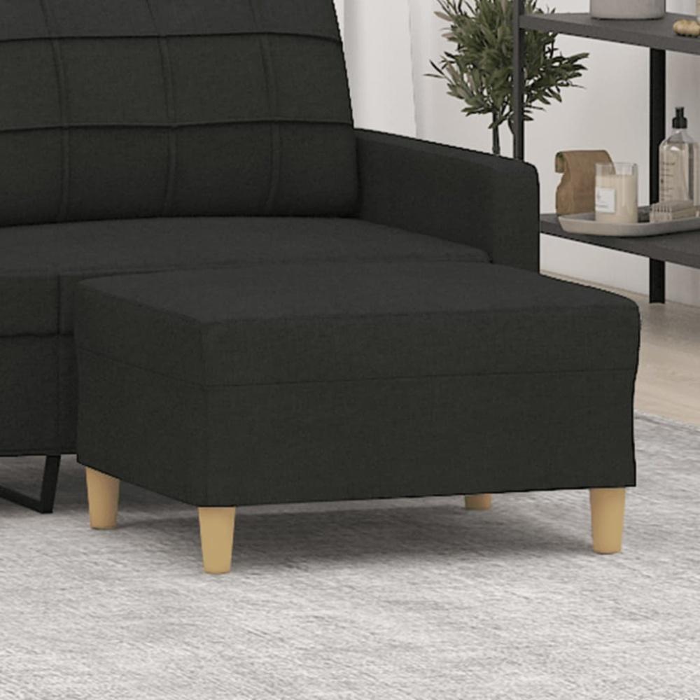 vidaXL Fußhocker Schwarz 70x55x41 cm Stoff [349275] Bild 1