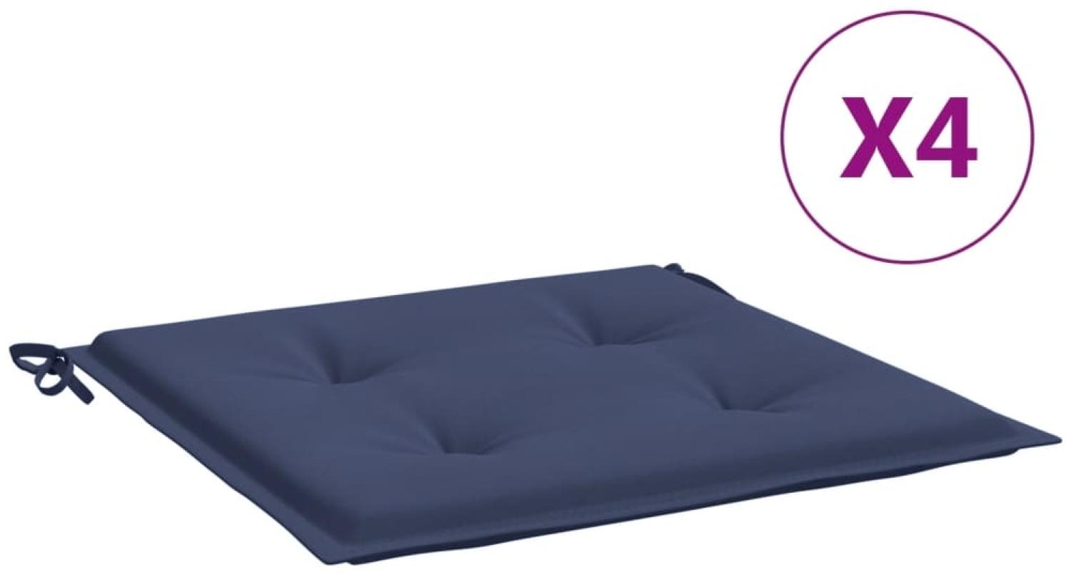 vidaXL Palettenkissen 4 Stk. Marineblau 50x50x4 cm Oxford-Gewebe 378428 Bild 1