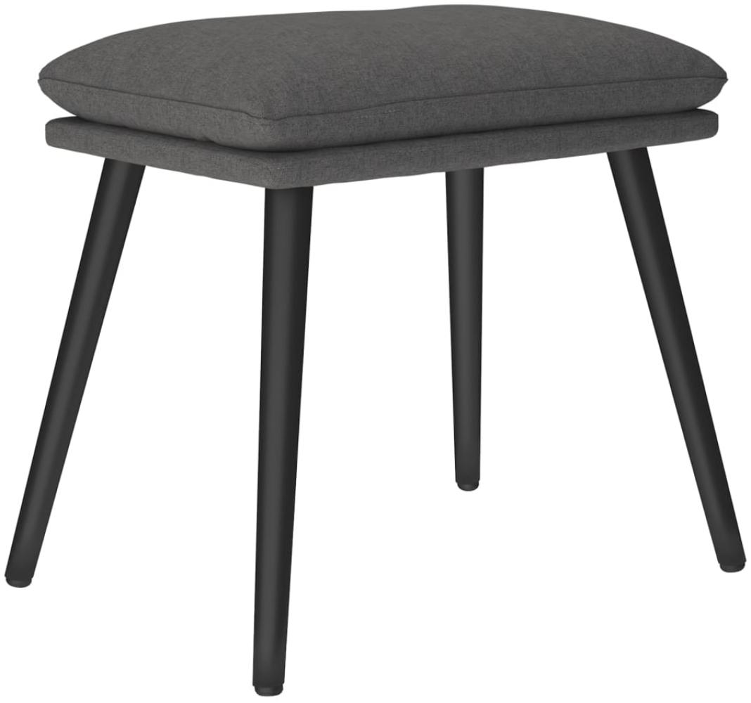 vidaXL Fußhocker Dunkelgrau 45 x 29,5 x 39 cm Stoff [341494] Bild 1
