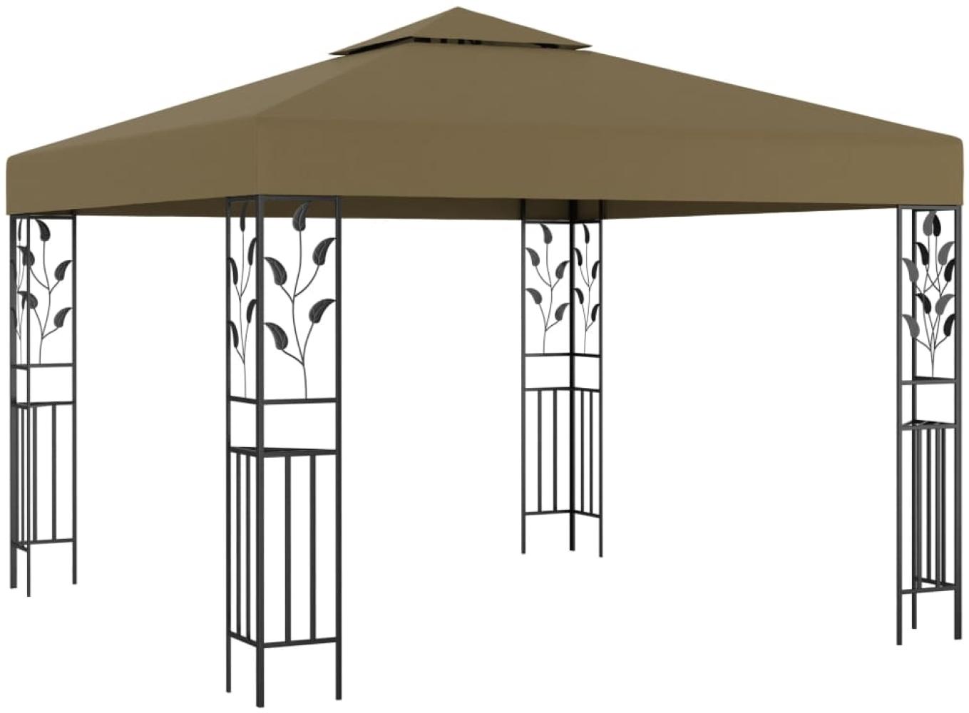 vidaXL Pavillon 3x3 m Taupe 180 g/m² 312243 Bild 1