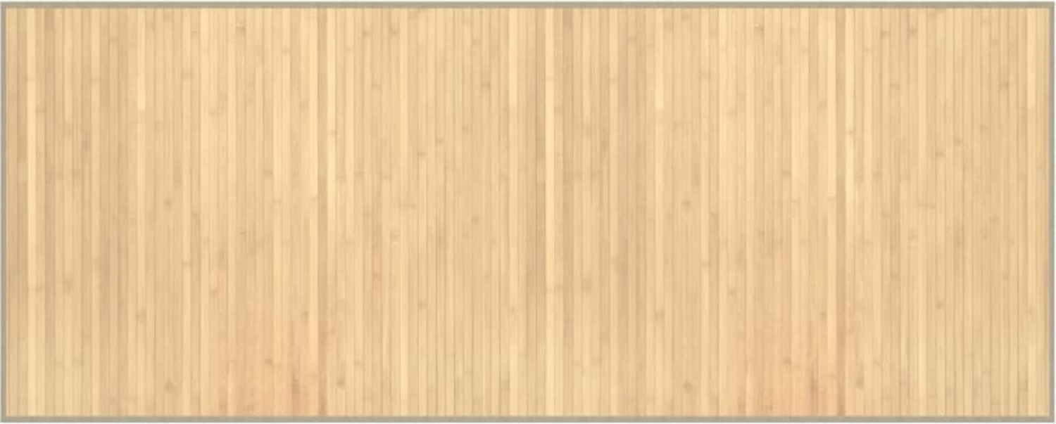 vidaXL Teppich Rechteckig Hell Natur 80x200 cm Bambus 376909 Bild 1
