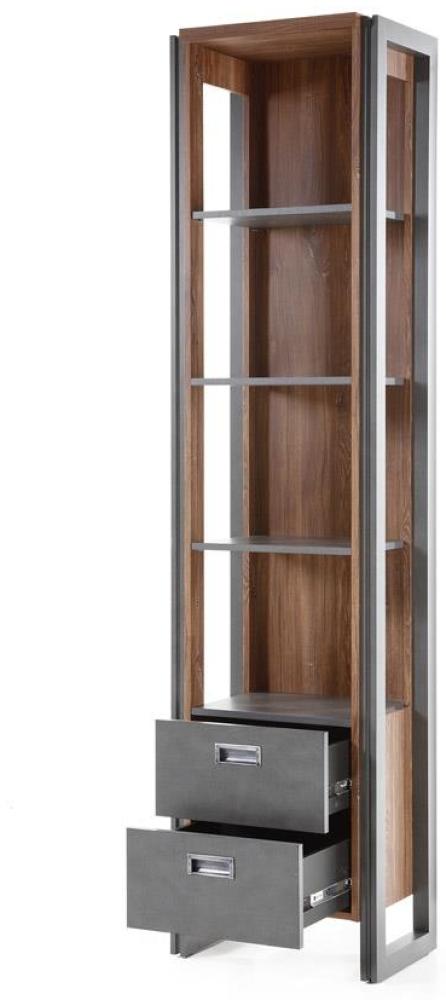 'Detroit' Regal mit Schubkästen, Industrial Stirling Oak Bild 1