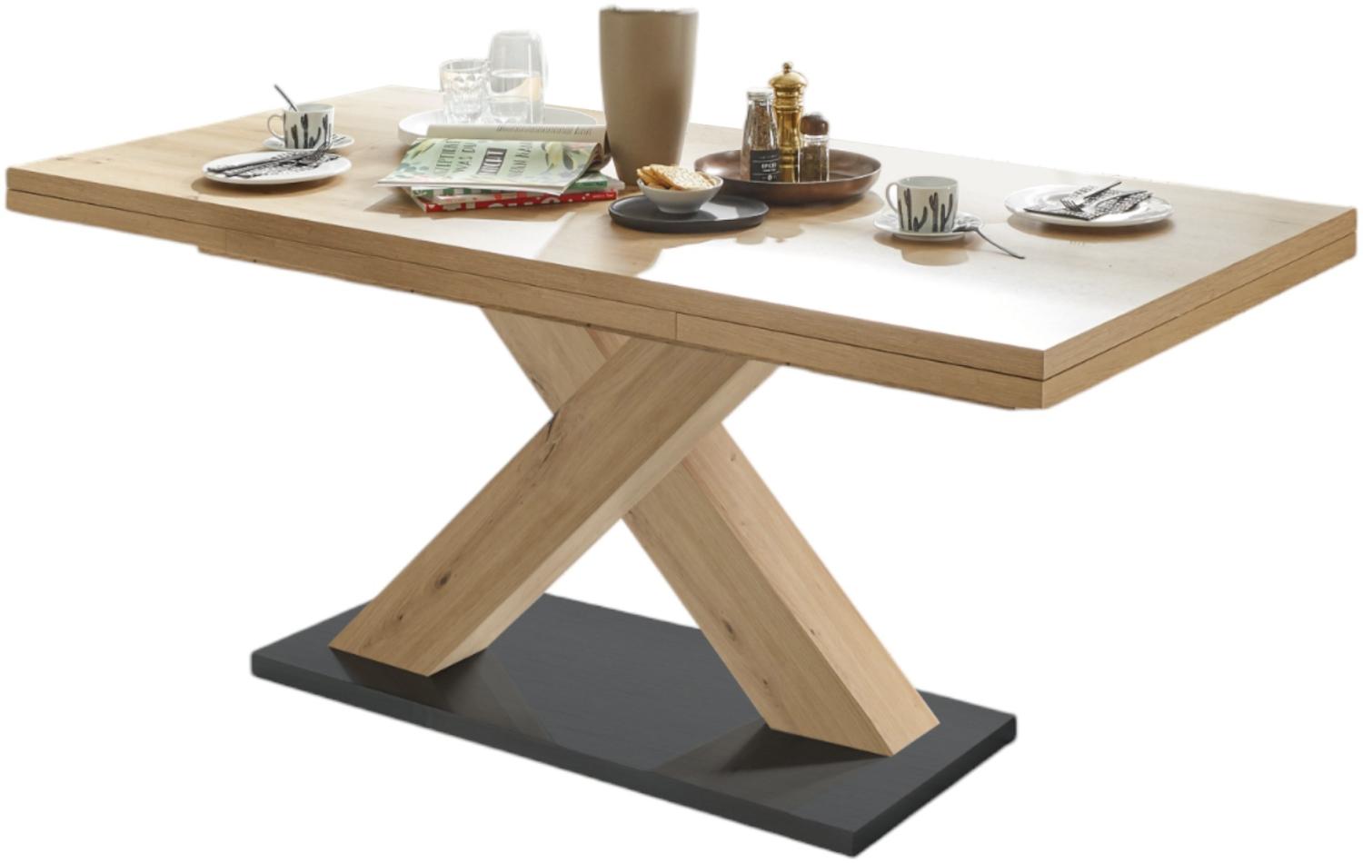 Esstisch ausziehbar Elene 160x90x76 Asteiche 13979-160 Bild 1