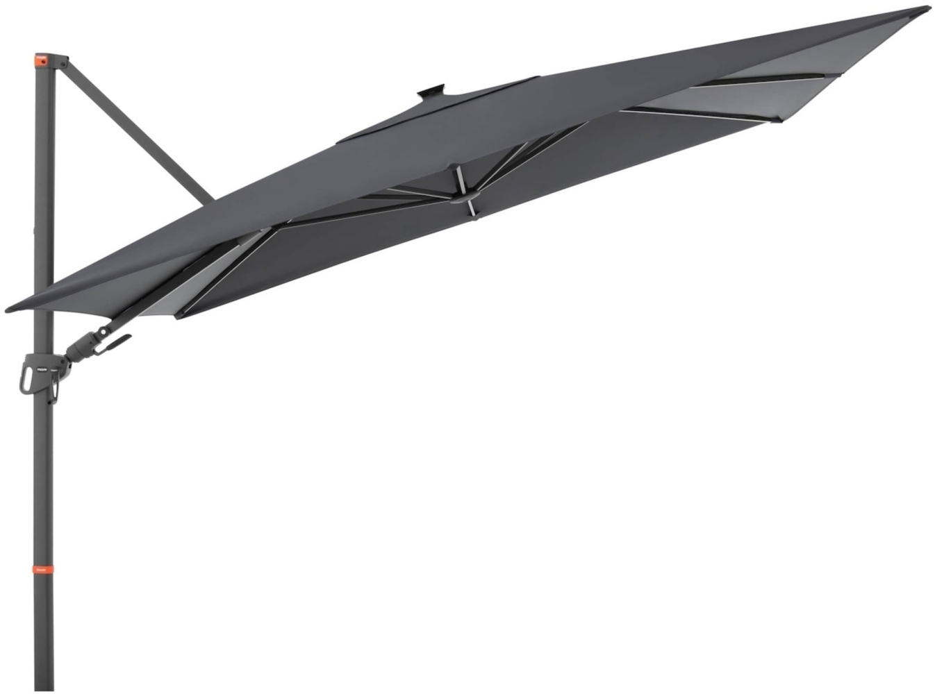 Doppler myZone Pendelschirm Side LED 300x220 cm Sonnenschirm 3 Farben Ampelschirm 451280 840 Anthrazit Bild 1