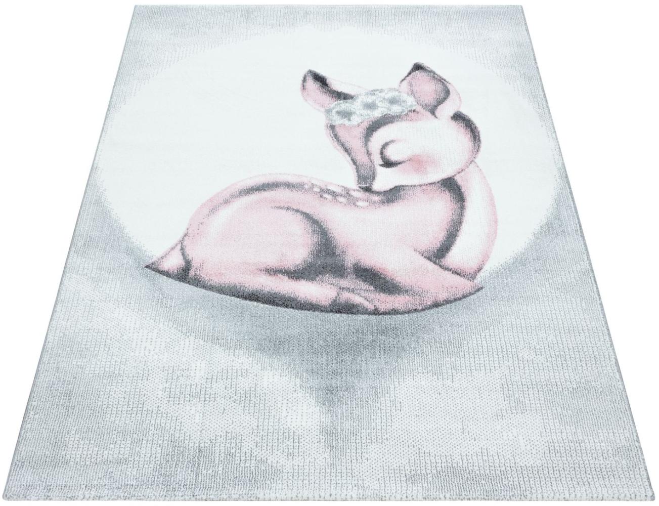 Runder Teppich BAMBI PINK 160 X 160cm Bild 1