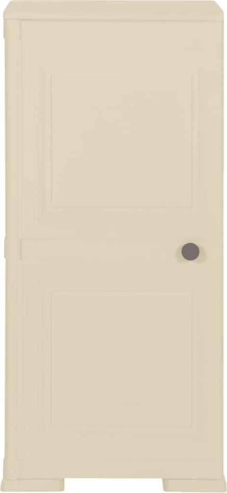 vidaXL Kunststoffschrank 40x43x85,5 cm Holzdesign Angora-Weiß 340608 Bild 1