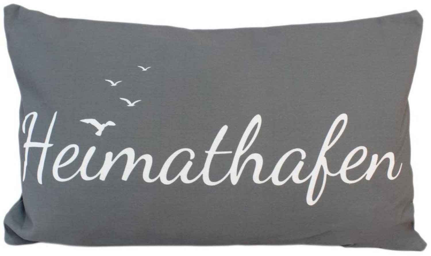 Bada Bing Dekokissen Kissen mit Spruch Deko "Heimathafen" - ca. 53 x 31 cm Bild 1