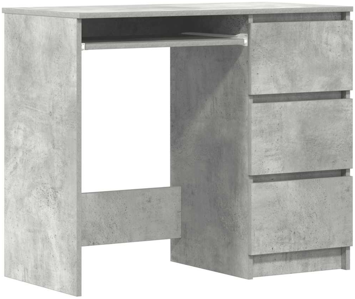 vidaXL Schreibtisch Betongrau 90x45x76 cm Holzwerkstoff 801377 Bild 1
