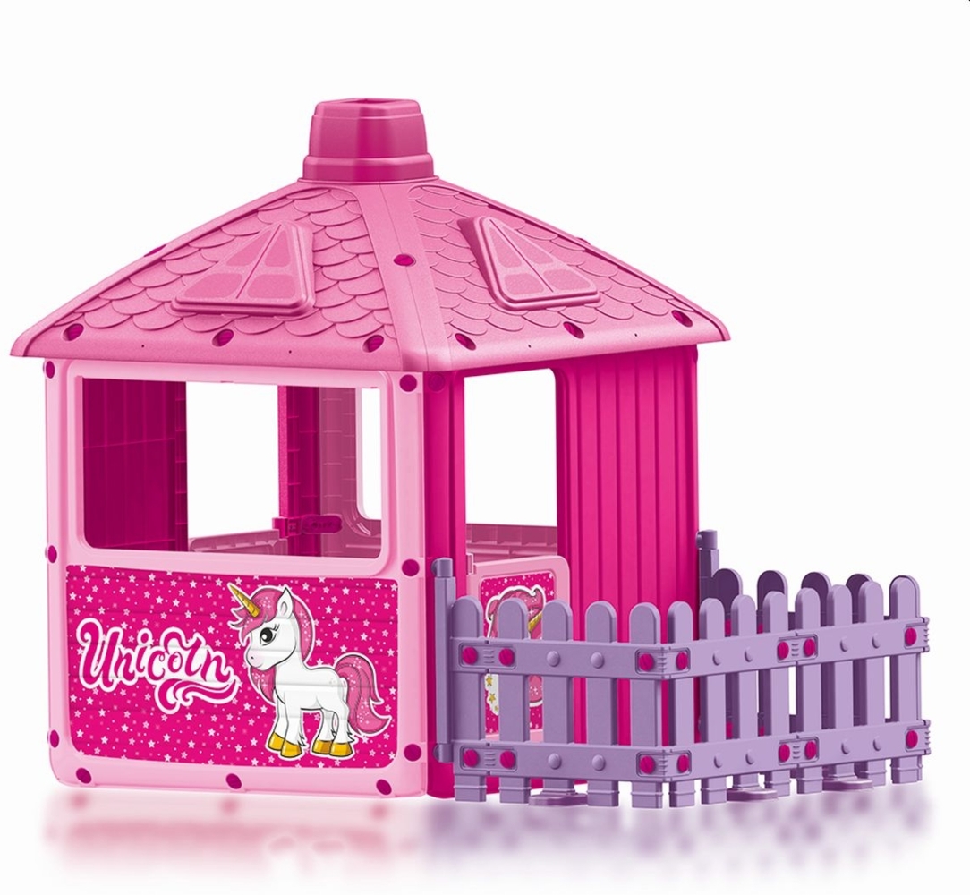 DOLU Einhorn Spielhaus Unicorn Haus für Kinder Bild 1
