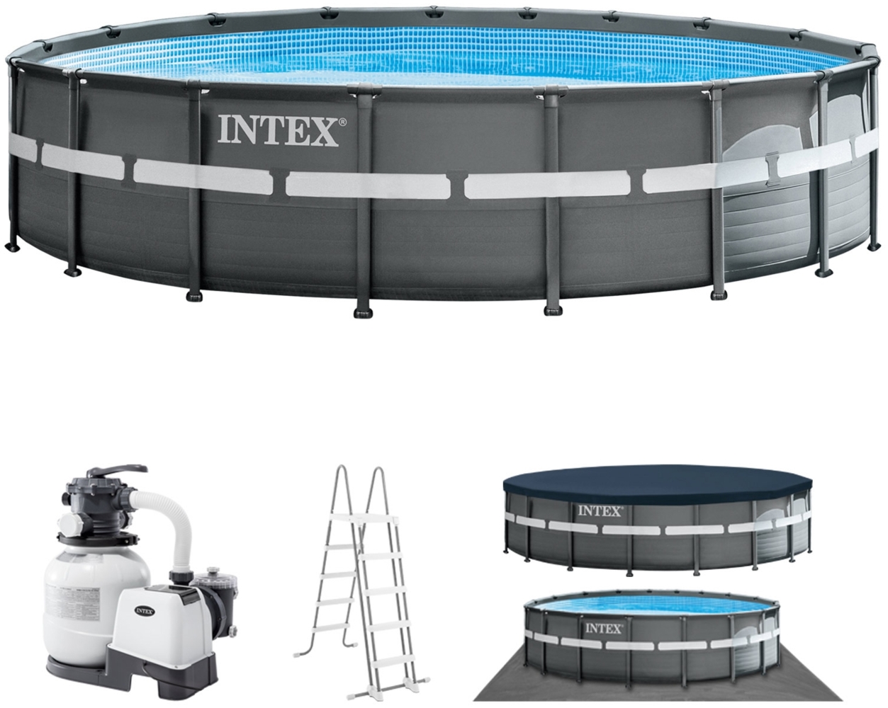 Intex Ultra XTR Frame Pool 549x132 cm mit Sandfilterpumpe Bild 1