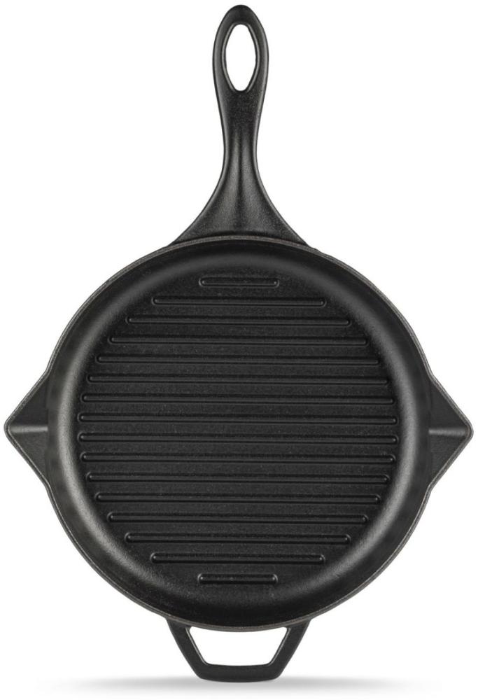 Gusseisen Grillpfanne Gusseisen Pfanne Grill Steak Induktion Schwarz Bild 1