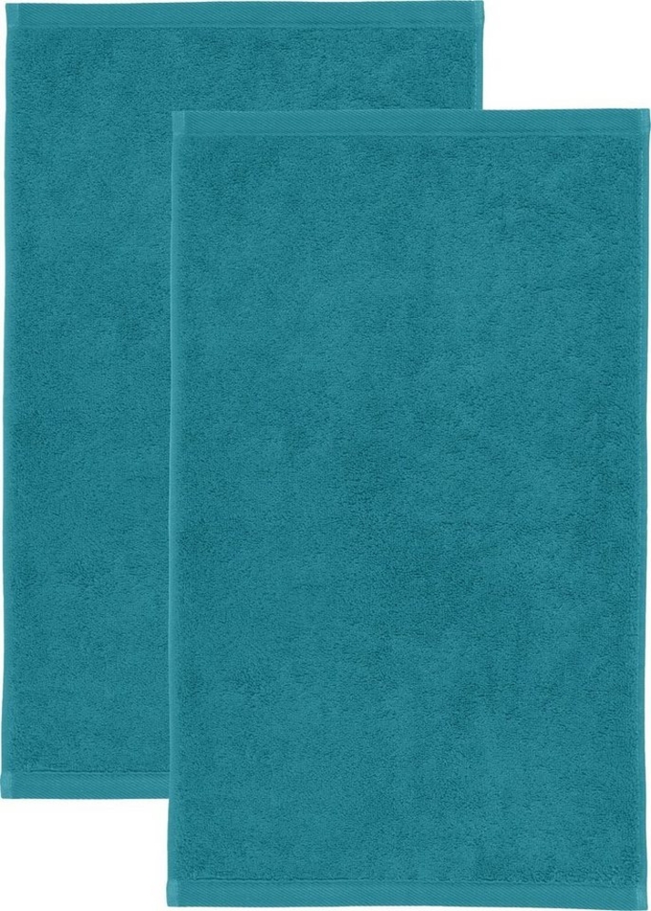 Erwin Müller Gästehandtuch Gästetuch "Heidenheim" 2er-Pack, Frottier (2-St), Walk-Frottier Uni Bild 1