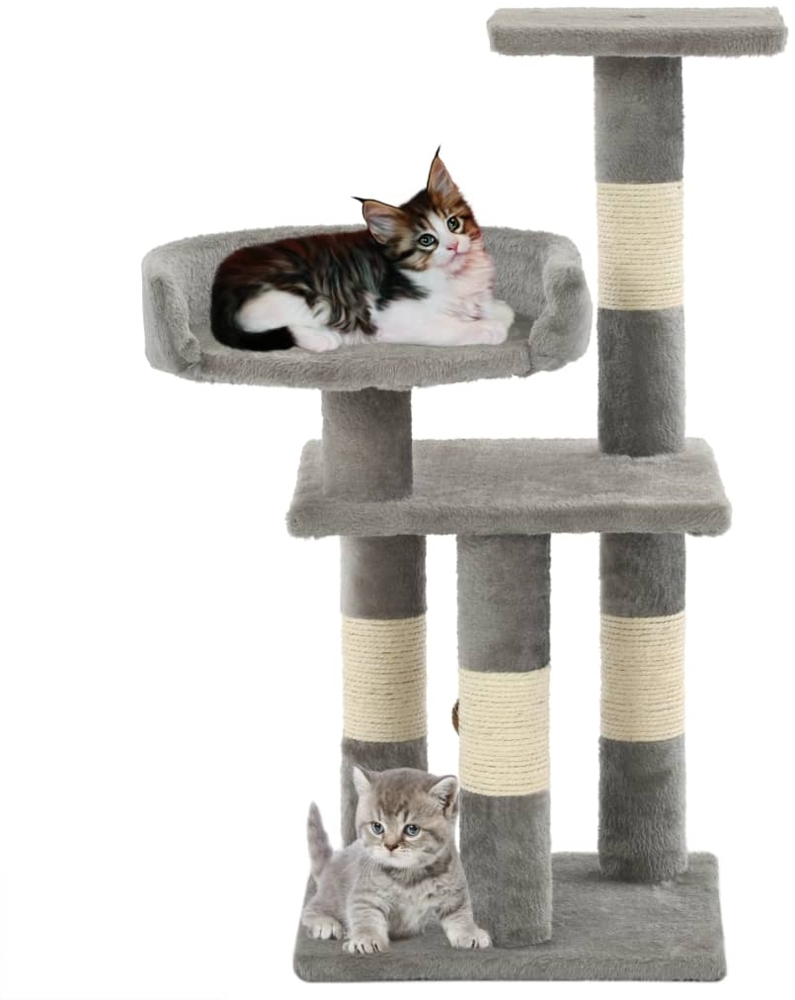 vidaXL Katzen-Kratzbaum mit Sisal-Kratzsäulen 65 cm Grau 170607 Bild 1