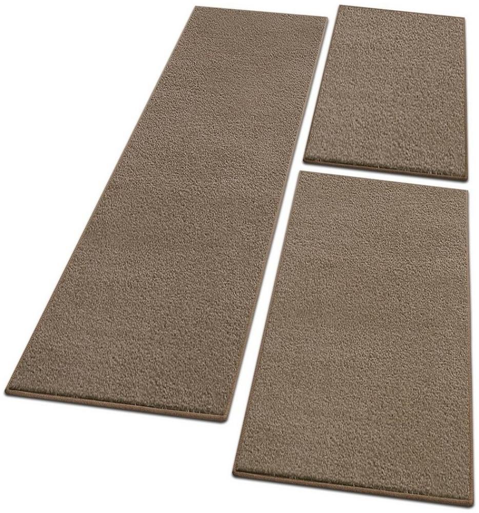 Floordirekt Hochflor-Bettumrandung Dynasty, verschiedene Farben & 3 Größen, Teppichläufer, Höhe 8.5 mm, (3-tlg), Velours Bild 1