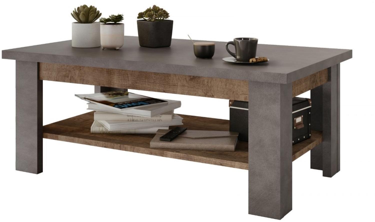 Couchtisch Oliver | 100x60 | Tabak Eiche / Matera grau Bild 1