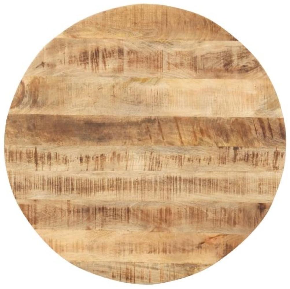 vidaXL Tischplatte Massivholz Mango Rund 15-16 mm 60 cm 286001 Bild 1