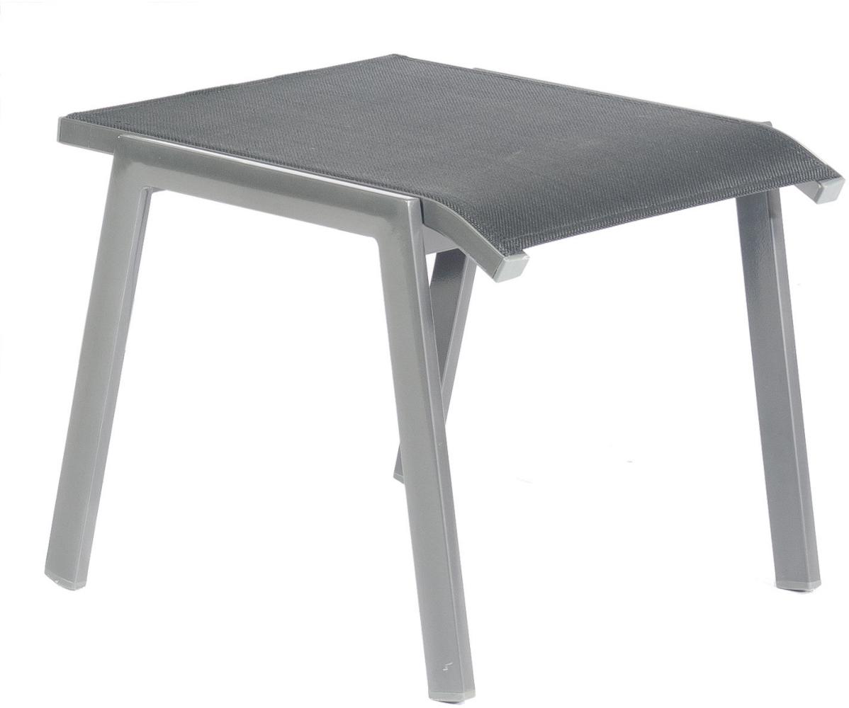 Sonnenpartner Fußhocker Fresno Aluminium mit Textilen anthrazit Bild 1