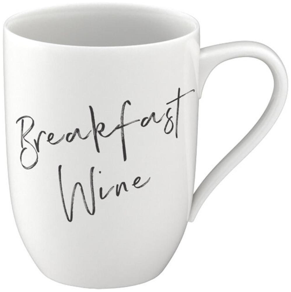 Becher mit Henkel Breakfast Wine Statement Villeroy und Boch Becher - Mikrowelle geeignet, Spülmaschinenfest Bild 1