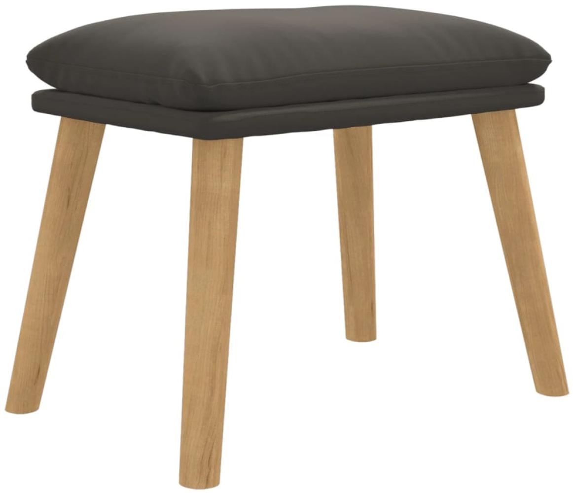 vidaXL Fußhocker Dunkelgrau 45 x 29,5 x 39 cm Samt [341436] Bild 1