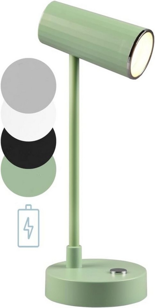 lightling LED Tischleuchte Lendi, LED fest integriert, Tageslichtweiß, Lichtfarbe einstellbar, Akkubetrieb, Sensordimmer, USB-C Bild 1