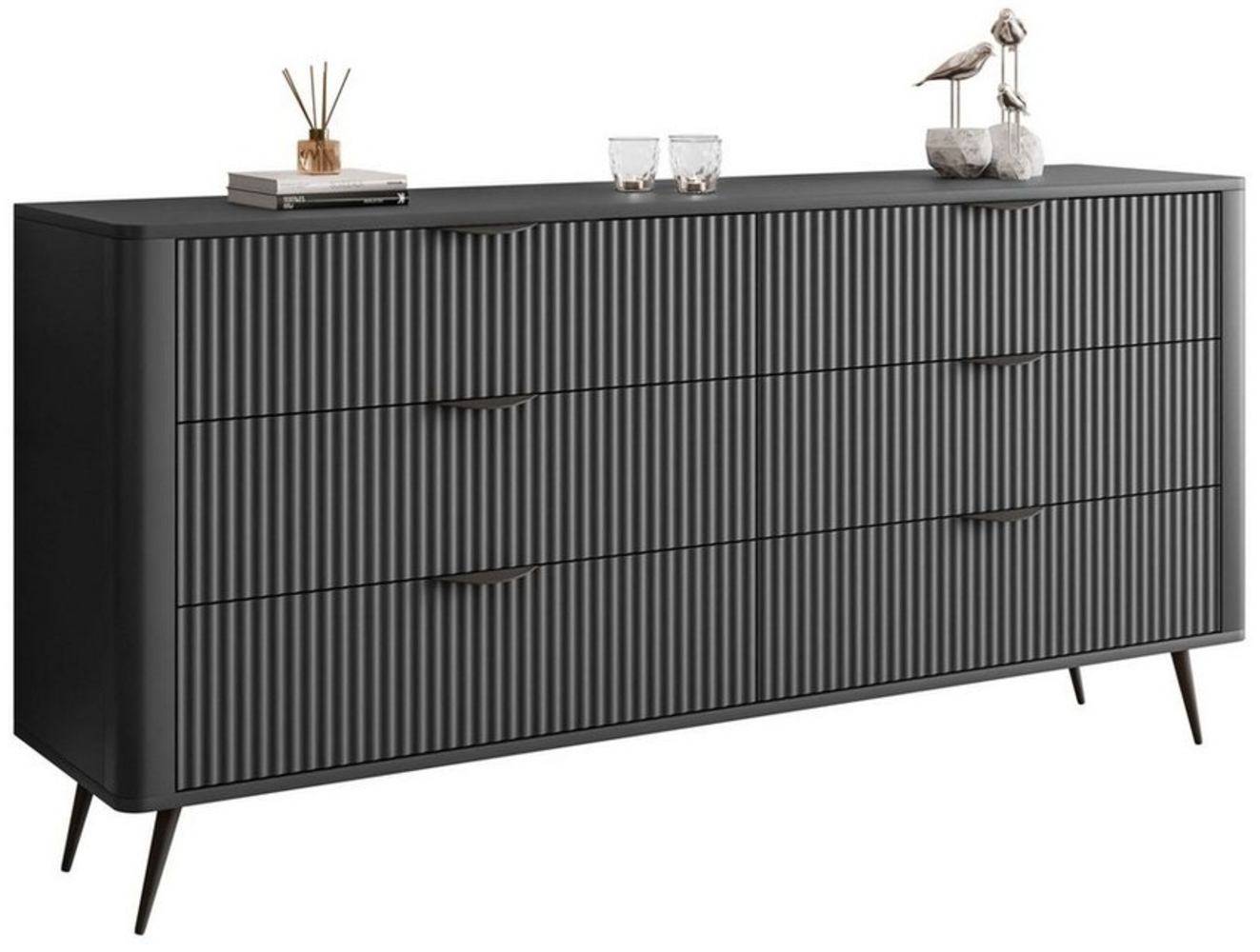 Lookway Kommode SCARLETT 6S mit Schubladen und Metallgriffe, Breite: 163 cm Bild 1