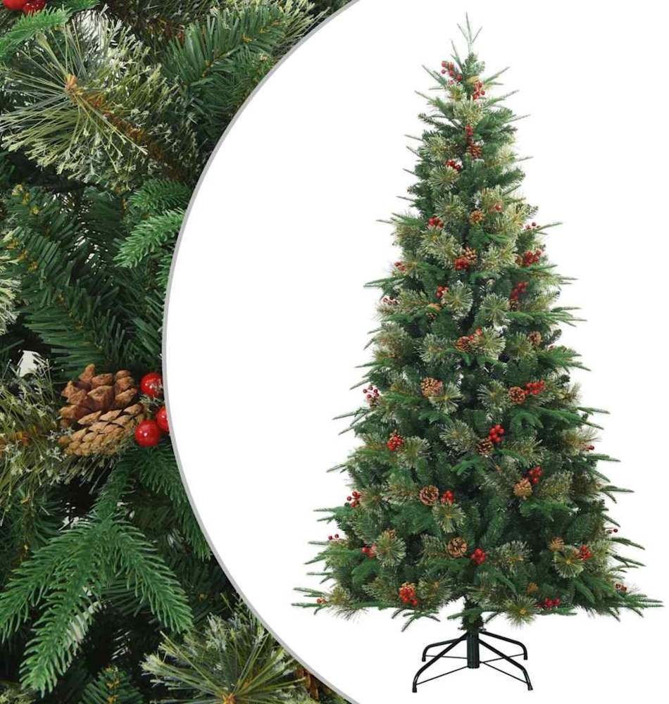 vidaXL Künstlicher klappbarer Weihnachtsbaum mit Ständer Grün 180 cm 42019303 Bild 1