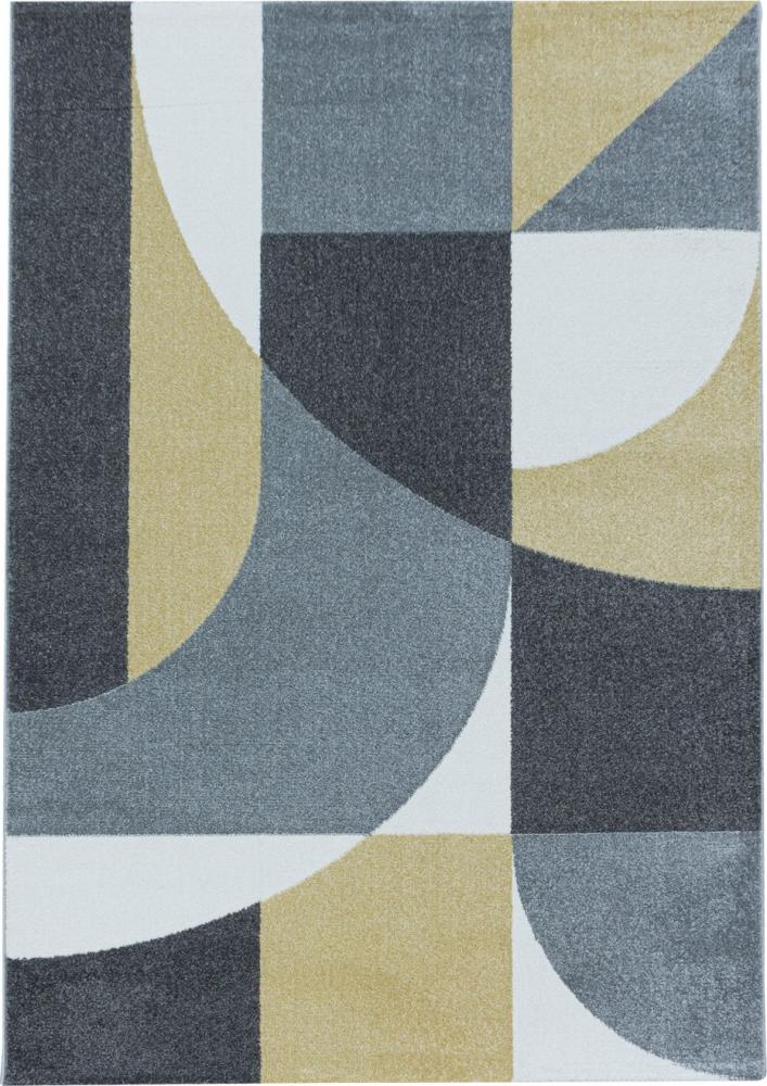 Kurzflor Teppich Elisa rechteckig - 140x200 cm - Gelb Bild 1