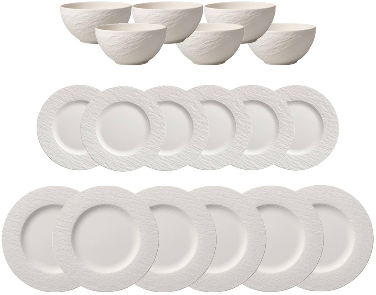 Villeroy & Boch Manufacture Rock Tafelservice 18-teilig weiß Bild 1