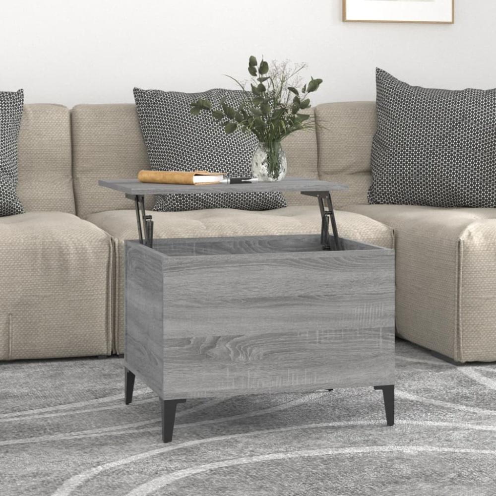 vidaXL Couchtisch Grau Sonoma 60x44,5x45 cm Holzwerkstoff 819578 Bild 1