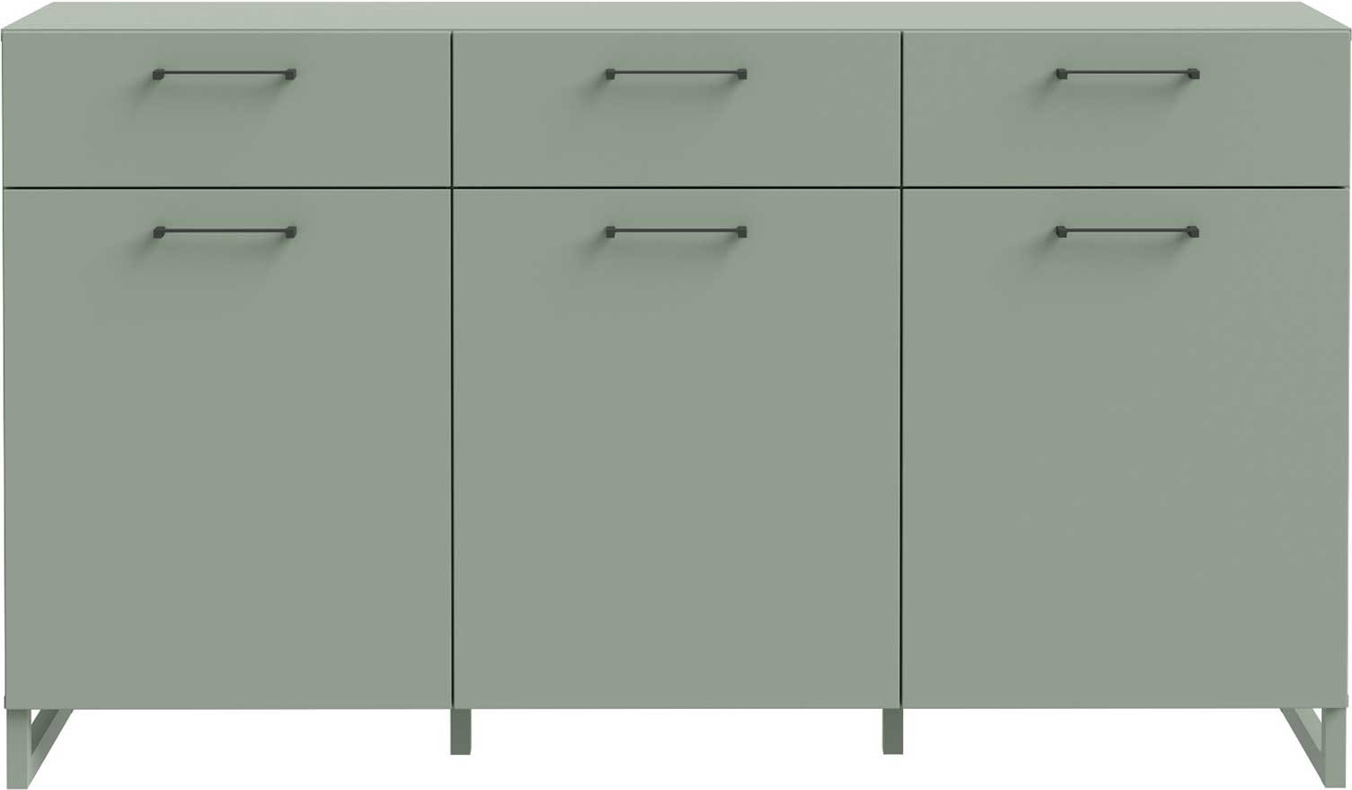 Sideboard Star / Silba, Holzwerkstoff, Grün, 165 x 93 x 41 cm Bild 1