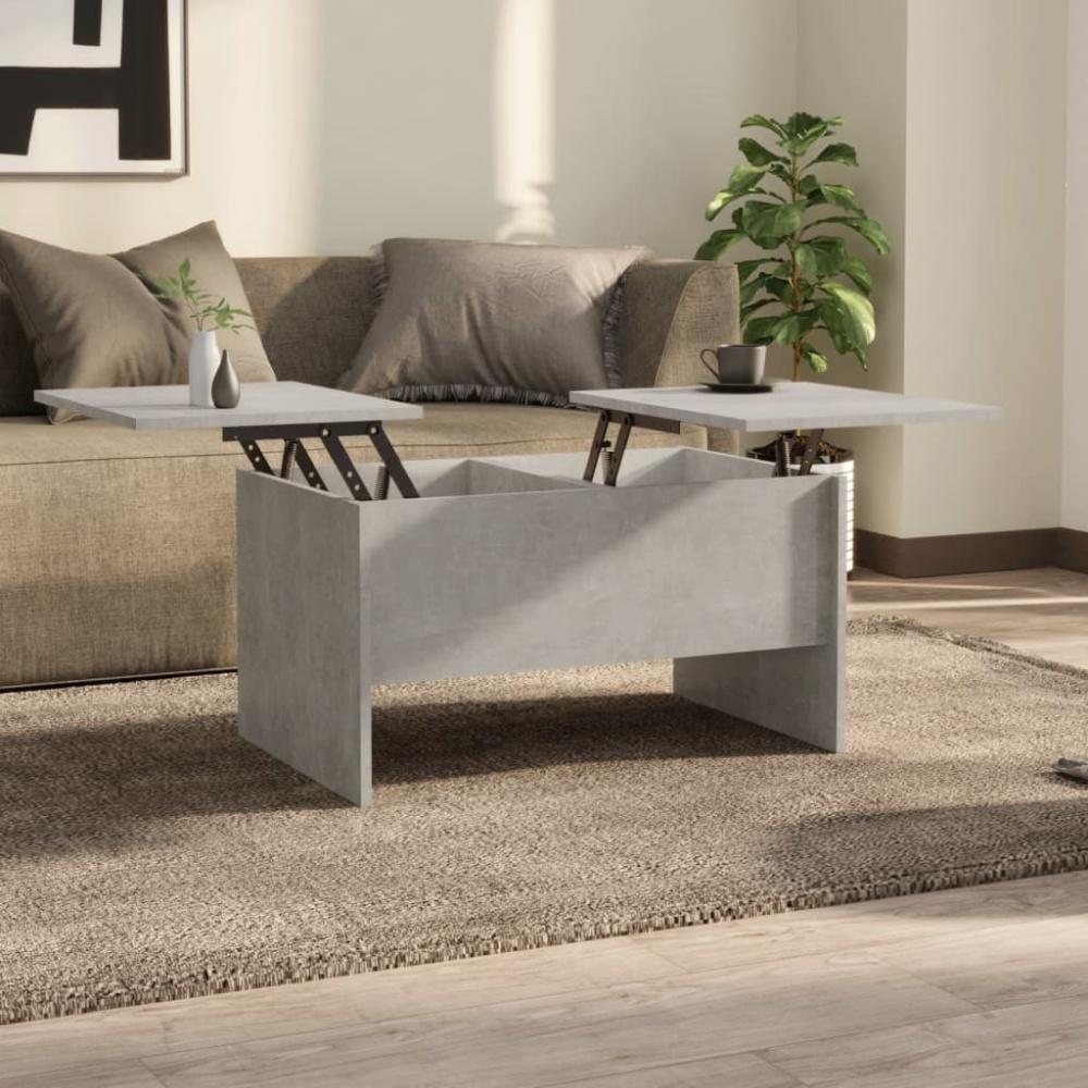 vidaXL Couchtisch Betongrau 80x50x42,5 cm Holzwerkstoff 809732 Bild 1