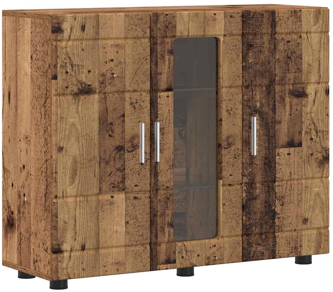 vidaXL Sideboard mit Regal Altholz 55,5 x 29 x 100 cm Holzwerkstoff 880309 Bild 1