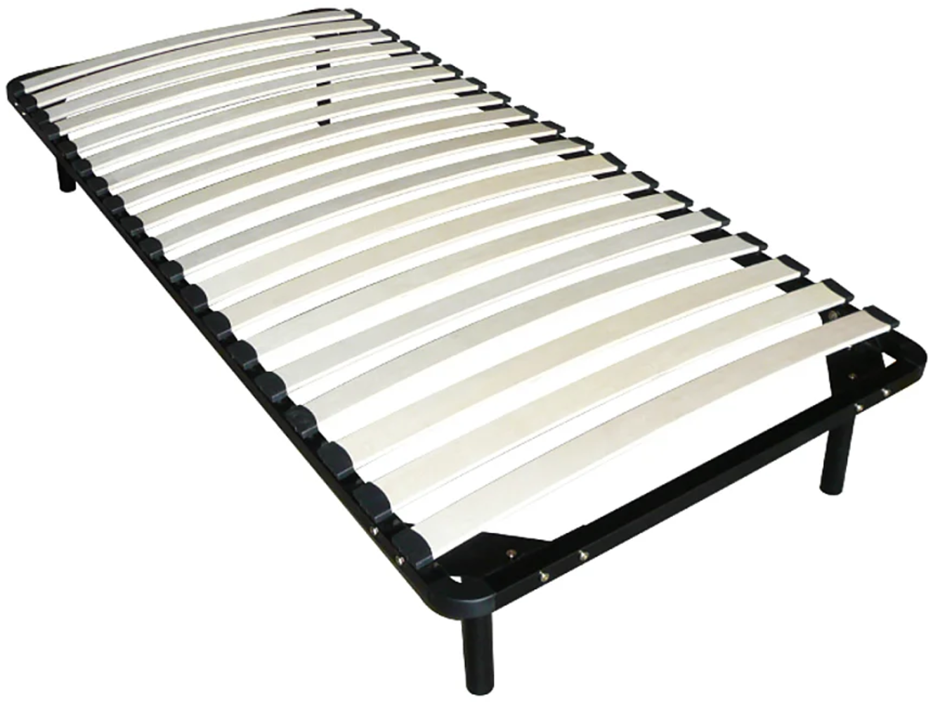 Vente-unique - Lattenrost - mit Füßen - 90 x 200cm - 19 Latten - Schwarz - KALISTA von YSMEE Bild 1