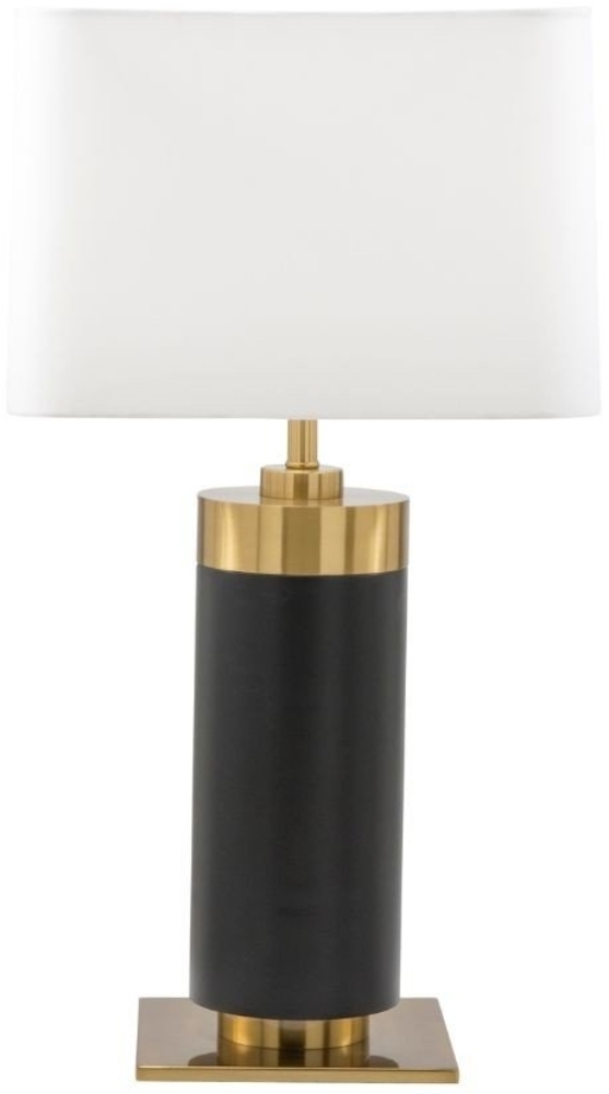 Signature 'VENDOME' Tischlampe aus schwarzem Metall H73 cm - Schwarz Bild 1