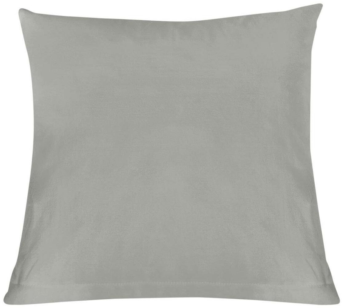 Formesse Bella Donna Jersey Kissenbezug|ca. 80x80 cm| zement Bild 1