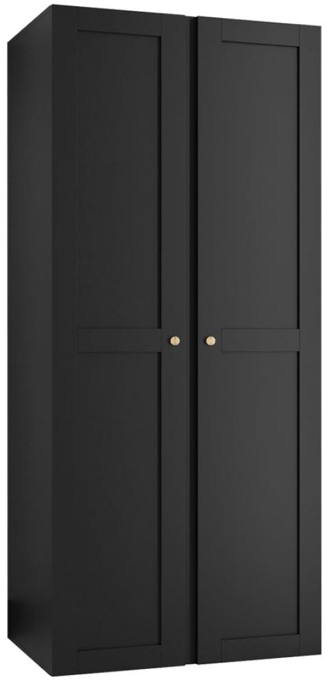 Kleiderschrank Rotuni 2D (Farbe: Schwarz) Bild 1