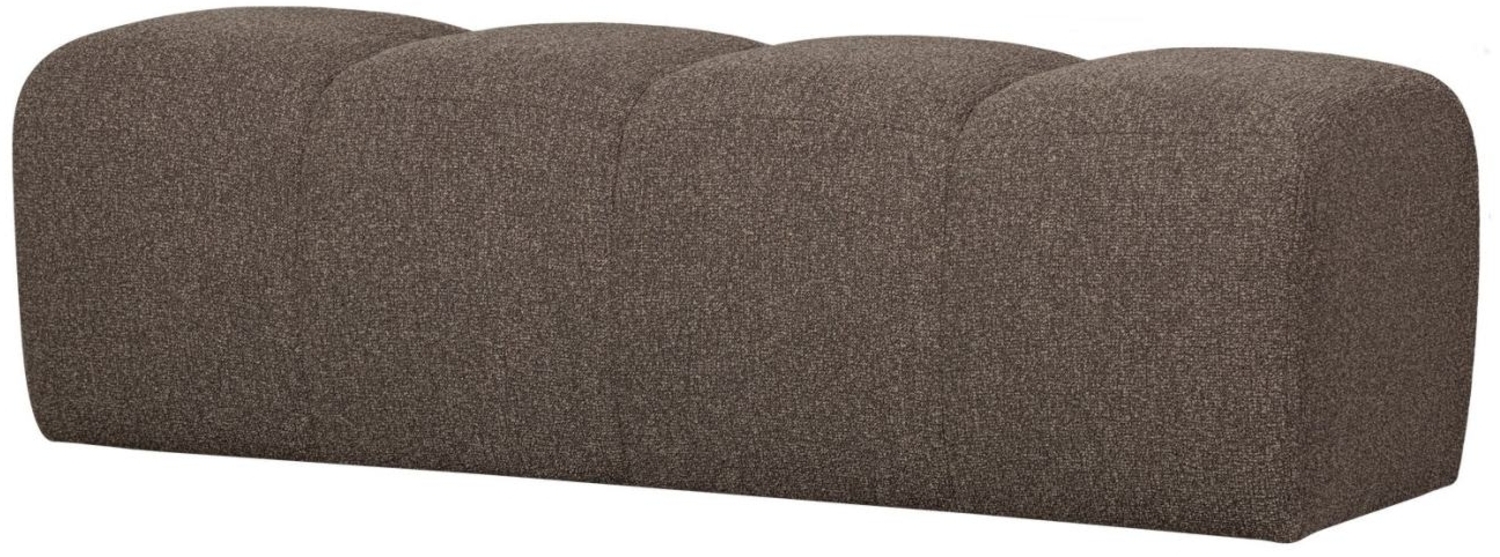 Bank Mojo aus Boucle-Stoff 160 cm, Braun Bild 1