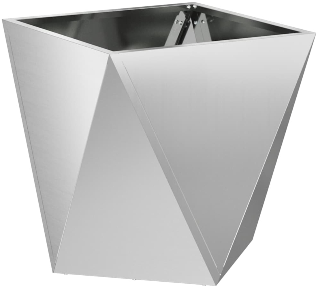 vidaXL Pflanzkübel Silber 40 x 40 x 40 cm Verzinkter Stahl 883832 Bild 1