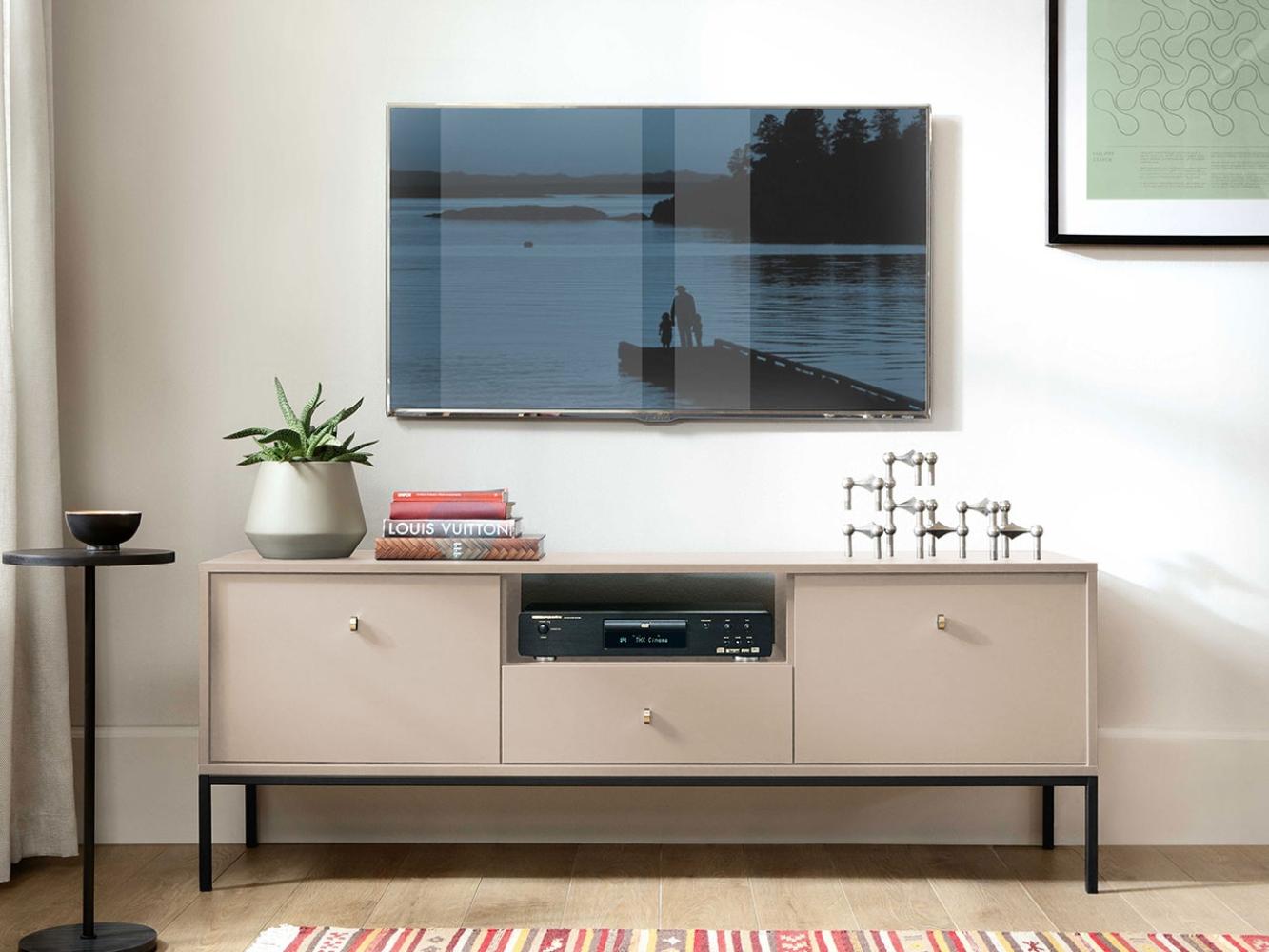 TV-Lowboard Leslin Beige MRTV154, Farbe: Beige Bild 1