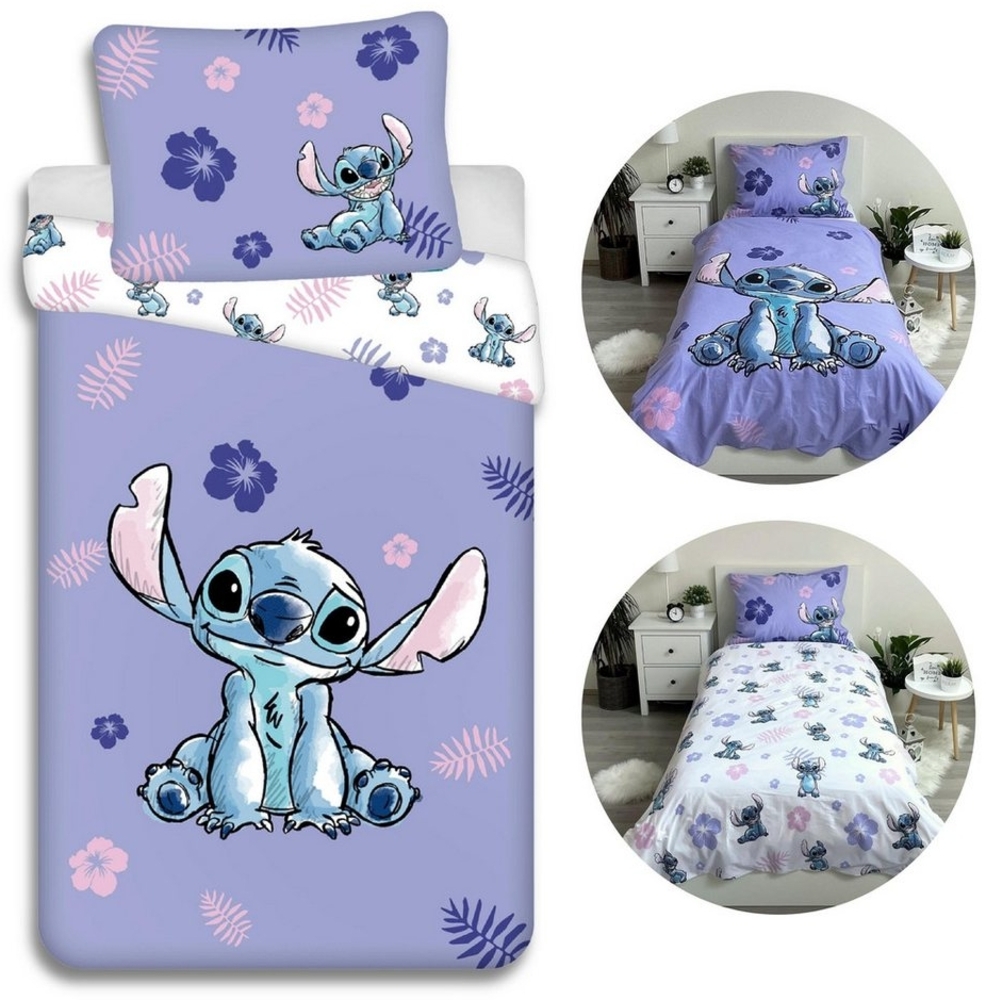Sarcia. eu Kinderbettwäsche Disney Stitch Bettwäsche-Set Kinder, Baumwolle 140x200 cm Bild 1