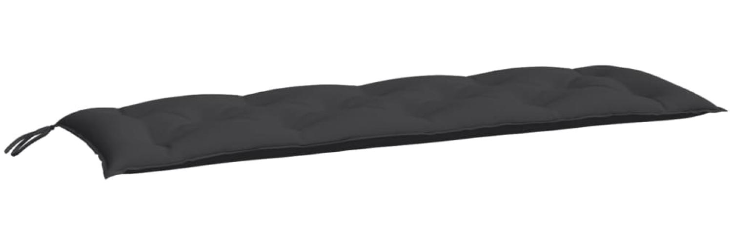 vidaXL Gartenbank-Auflage Schwarz 150x50x7 cm Oxford-Gewebe 361609 Bild 1